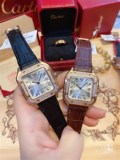 cartier santos rose gold replica|cartier santos dumont diamond.